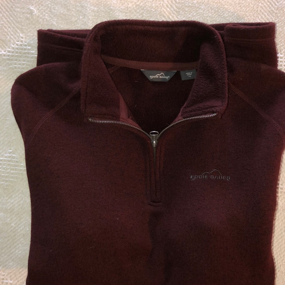 Eddie Bauer fleece Quarter zip pullover